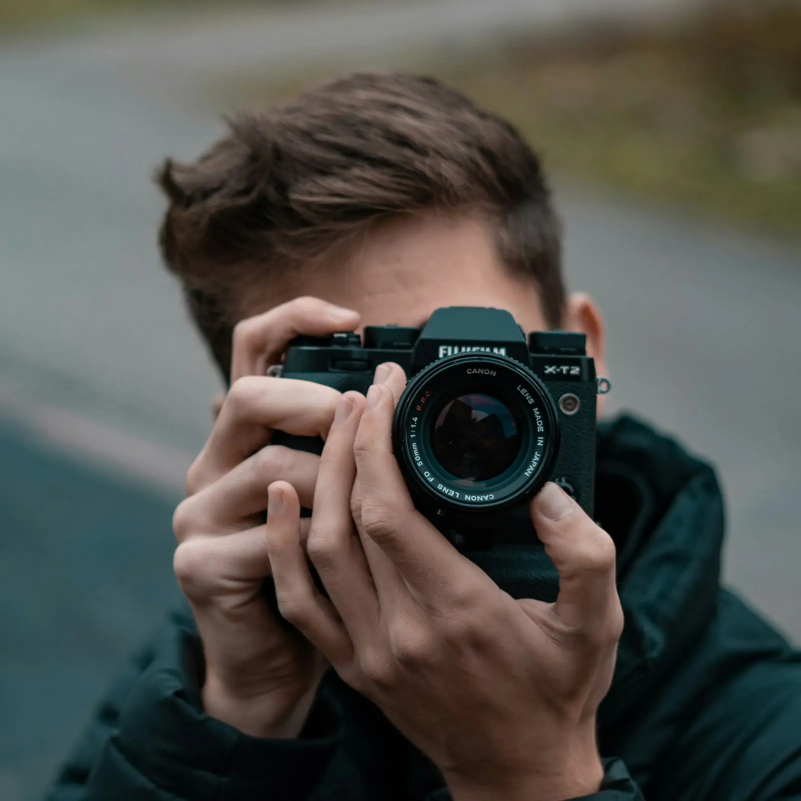 Fotografin bei der Arbeit